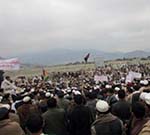 Thousands Rally Against Cross Border Shelling